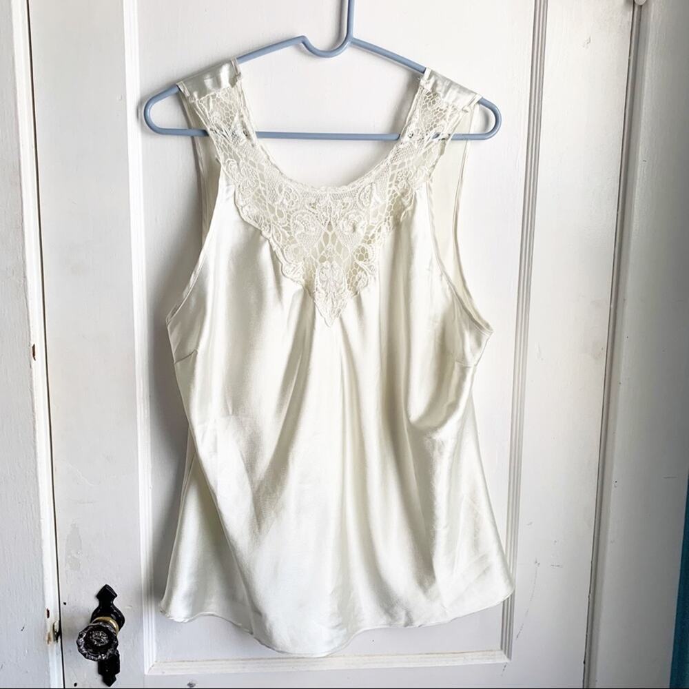 VTG Cinema Etoile Silky Lingerie Style Sleeveless Tank Top XL Sexy Office Siren